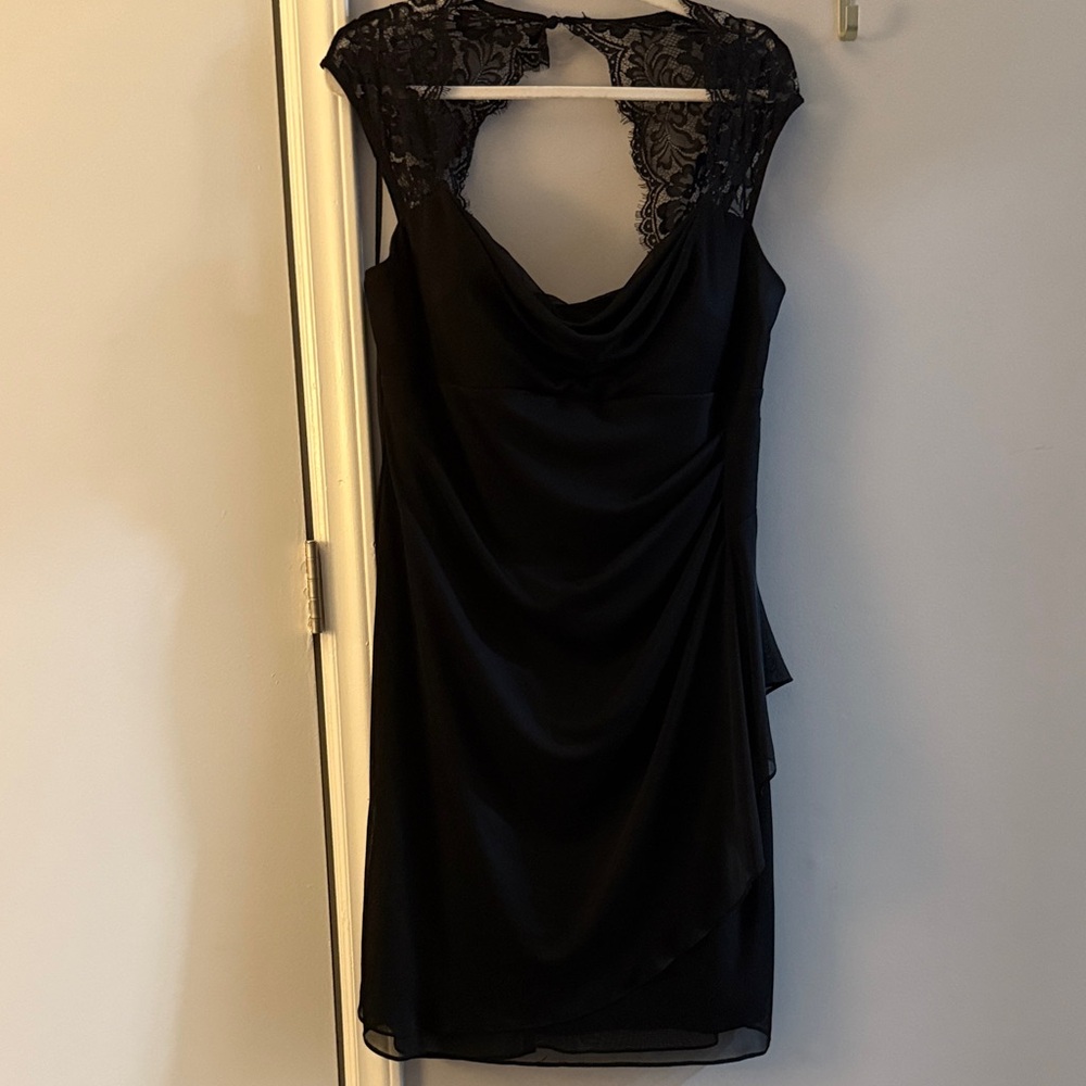 Scarlett Elegant Black Backless Dress
